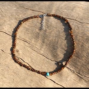Western Style Cowgirl Beaded Choker Necklace!